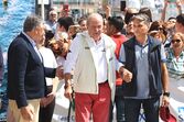 Don Juan Carlos nas regatas de Sanxenxo