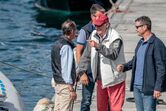 Don Juan Carlos nas regatas de Sanxenxo