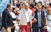 Don Juan Carlos nas regatas de Sanxenxo