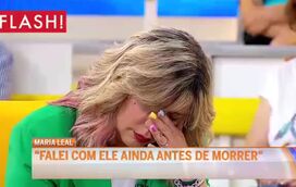 Maria Leal emociona-se em direto pela morte do irmão