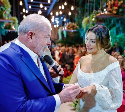 Aos 76 anos, Lula da Silva volta a casar e a festa foi de luxo