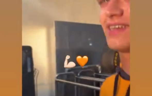 Luisinha Oliveira e Lando Norris