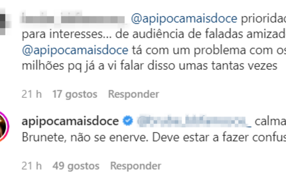 Pipoca Mais Doce, internautas, redes sociais