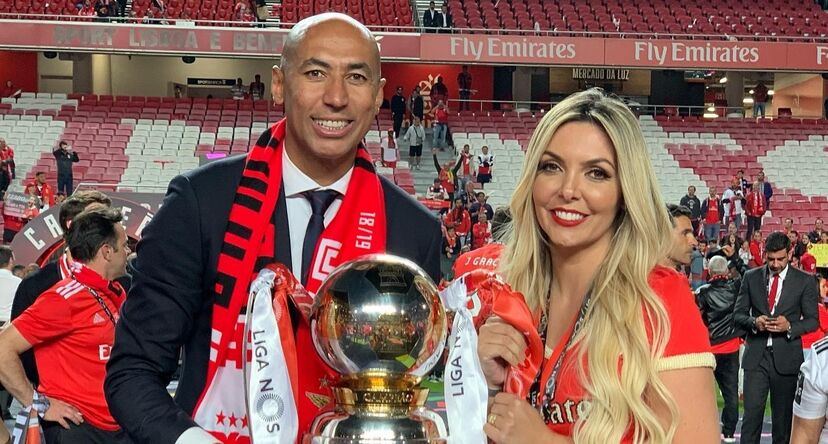 Luisão e Brenda Mattar