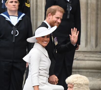 Harry e Meghan de volta junto da família real britânica na Missa do Jubileu de Platina de Isabel II