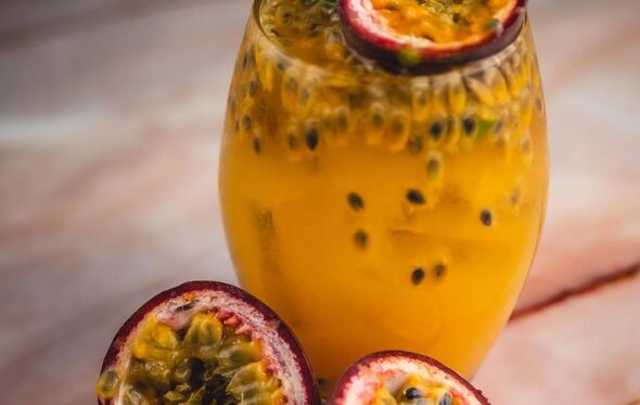 Passion fruit caipirinha