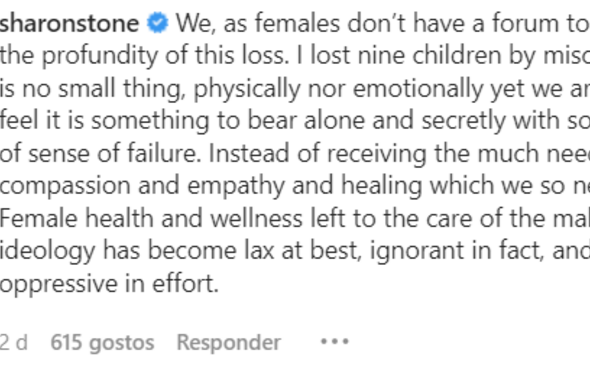 Sharon Stone, abortos