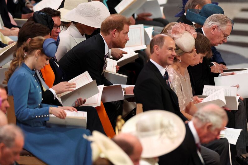 Harry e Meghan de volta junto da família real britânica na Missa do Jubileu de Platina de Isabel II