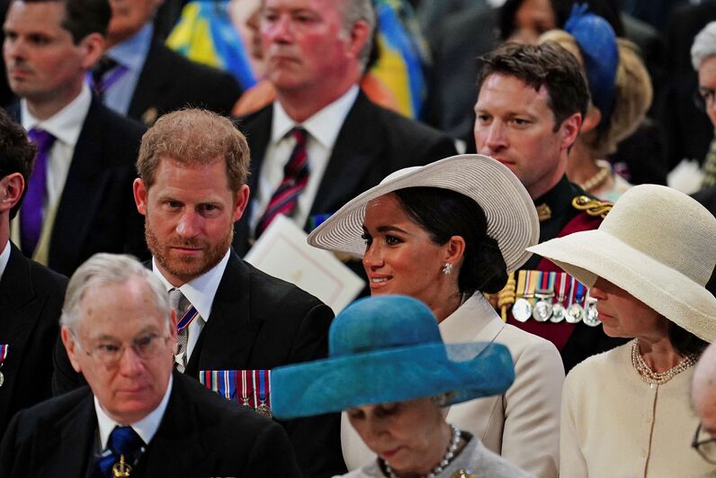 Harry e Meghan de volta junto da família real britânica na Missa do Jubileu de Platina de Isabel II