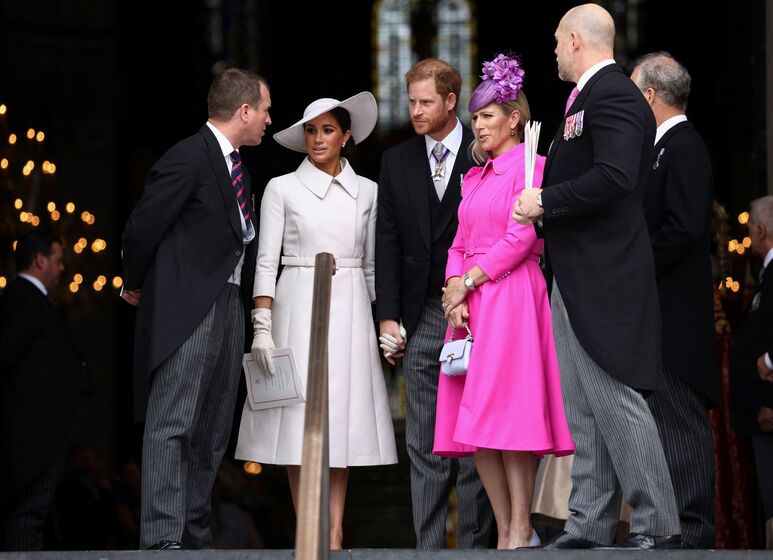Harry e Meghan de volta junto da família real britânica na Missa do Jubileu de Platina de Isabel II