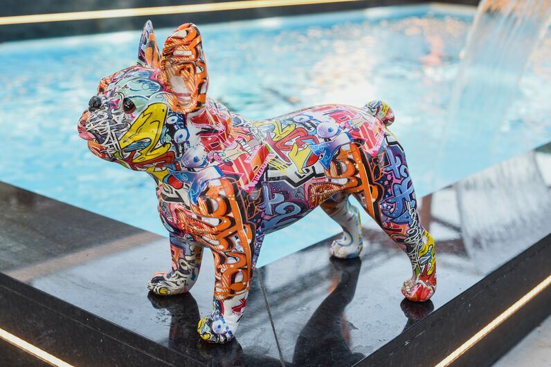 Puggie, a mascote da FLASH! no Warm Up Summer FLASH! no Sky Valley Villamoura 