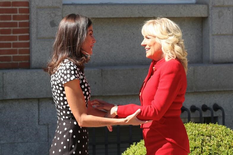 Letizia e Jill Biden