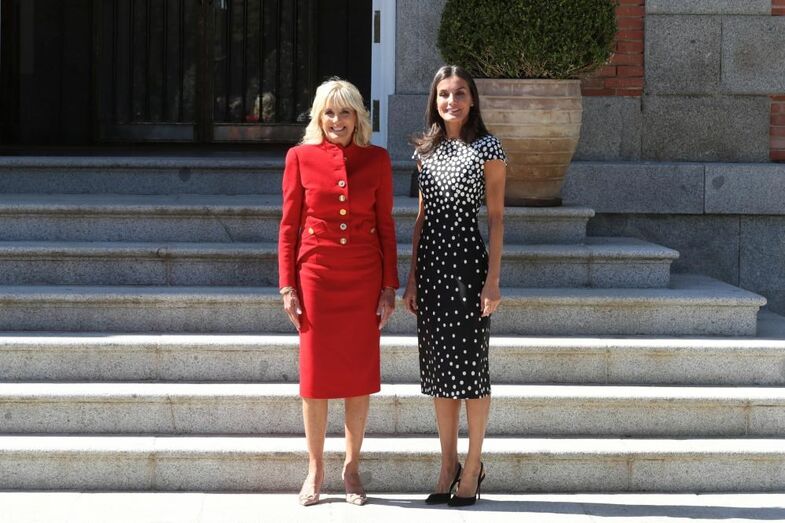 Letizia e Jill Biden