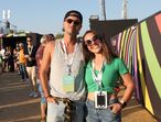 Afonso Pimentel com a mulher, Liliana Leitão, no NOS Alive