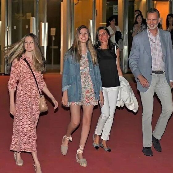 rainha letizia e princesa leonor