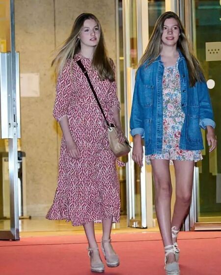 rainha letizia e princesa leonor