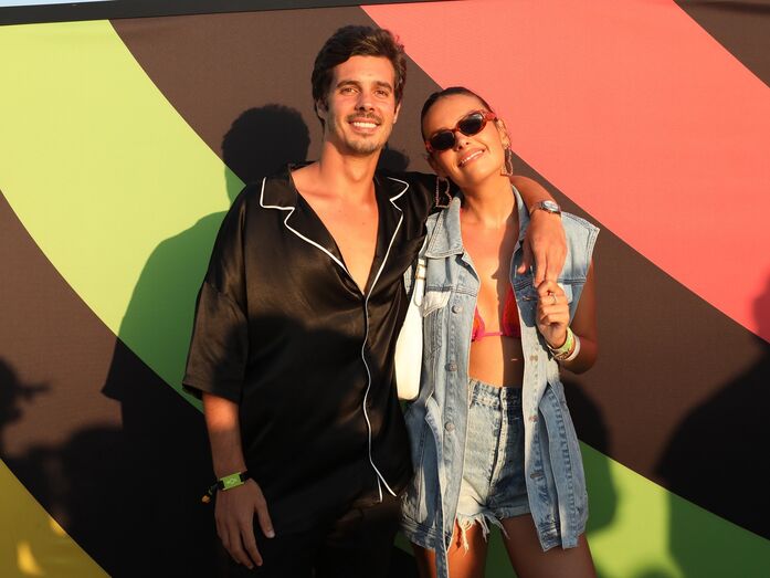 A apresentadora da TVI não esconde paixão pela cara-metade no último dia do NOS Alive.