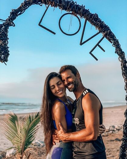 Pedro Guedes e Kelly Baron