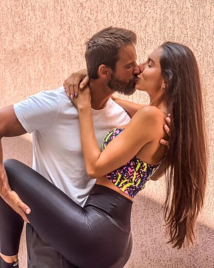 Pedro Guedes e Kelly Baron