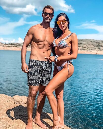 Pedro Guedes e Kelly Baron