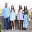 Rei Felipe, Letizia, Leonor e Sofia