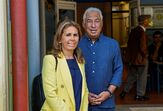 António Costa com a mulher, Fernanda Tadeu 