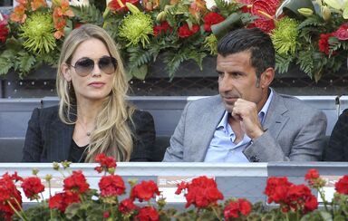 Helen Svedin e Luís Figo 
