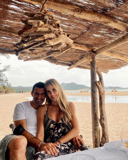 Luís Figo e Helene Svedin