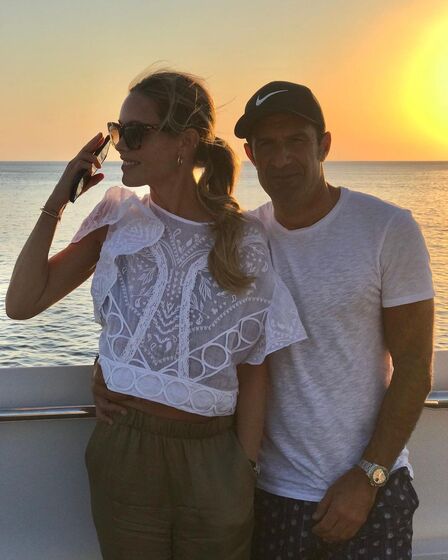 Luís Figo e Helene Svedin