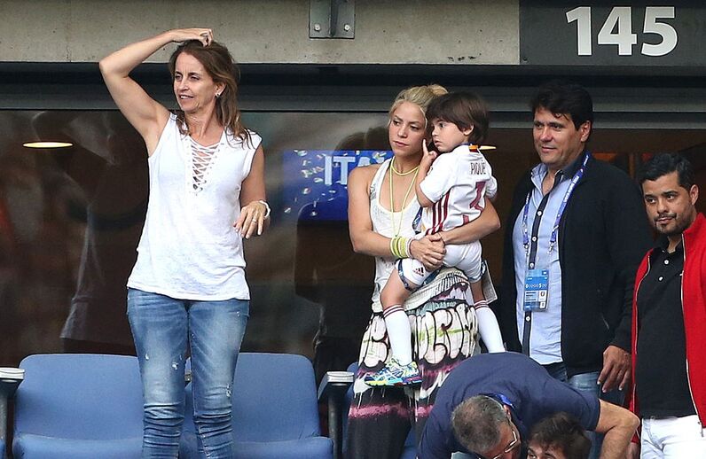 Shakira com o irmão Tonino