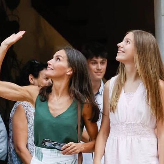Rei Felipe, Letizia, Leonor e Sofia