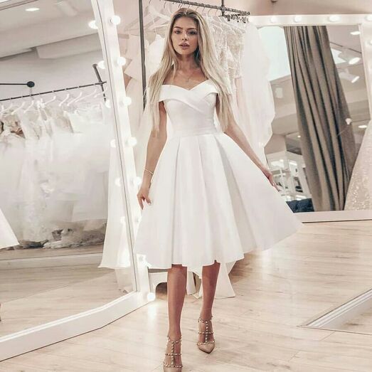 vestidos de noiva curtos