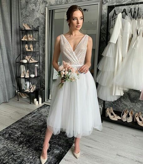 vestidos de noiva curtos