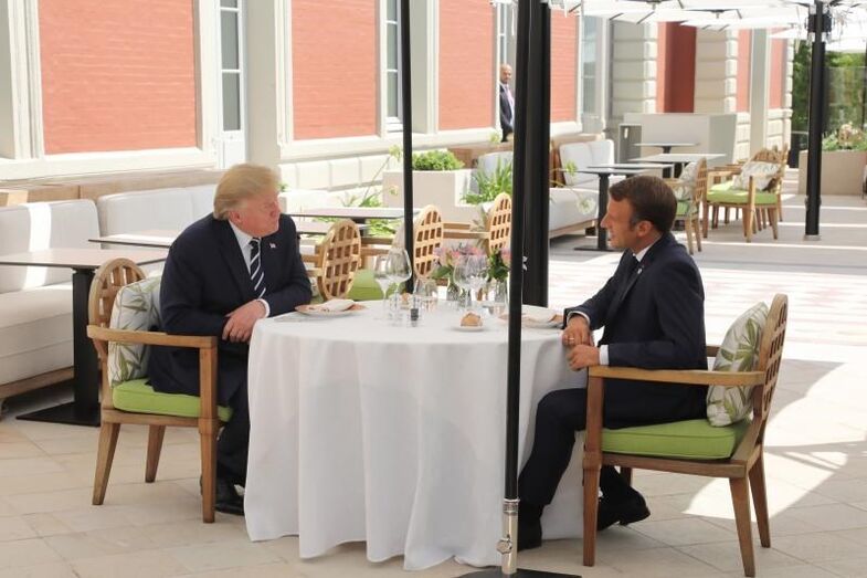 Donald Trump e Emmanuel Macron