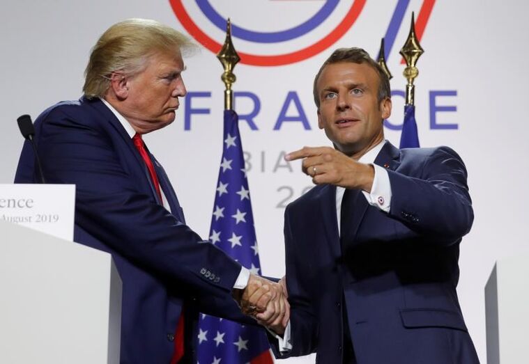 Donald Trump e Emmanuel Macron