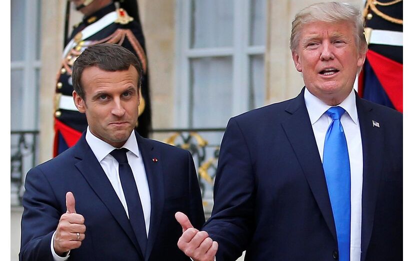 Donald Trump e Emmanuel Macron