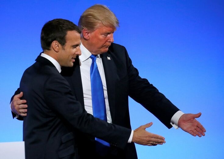 Donald Trump e Emmanuel Macron