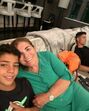 Dolores Aveiro com os netos