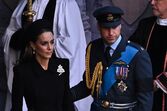 Kate e William na cerimónia de velório da rainha Isabel II
