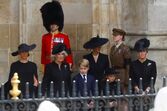 funeral Isabel II, Meghan Markle, Camilla, Kate Middleton, príncipe George, princesa Charlotte