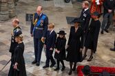 funeral Isabel II, príncipe William, Kate Middleton, príncipe Harry, Meghan Markle, príncipe George, princesa Charlotte