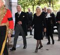 Camilla e Carlos III nas homenagens a Isabel II