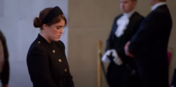Vigília dos netos de Isabel II. Princesa Eugenie
