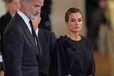 Felipe VI e Letizia no funeral de Isabel II