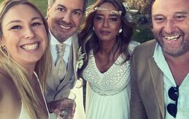 Tudo à vista! O decote maroto de Joana Machado que mostrou as maminhas da mulher de Eduardo Madeira