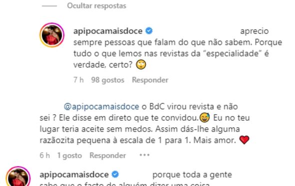 pipoca mais doce, bruno de carvalho, instagram