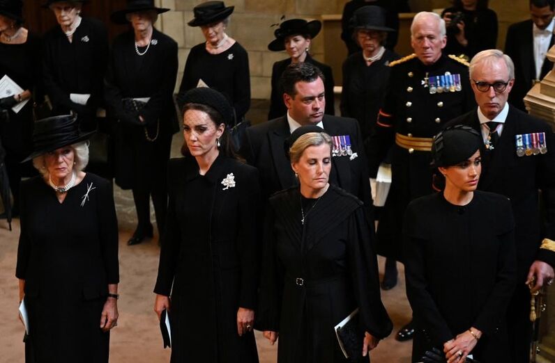 Camilla, Kate, Sophie e Meghan nas homenagens a Isabel II