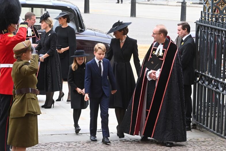 funeral Isabel II, príncipe William, Kate Middleton, príncipe George, princesa Charlotte