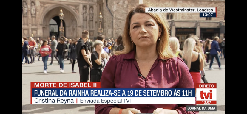 Pivôs no funeral da rainha