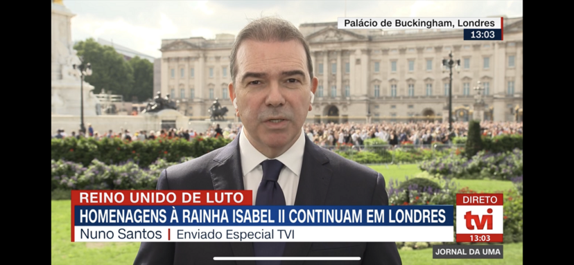 Pivôs no funeral da rainha